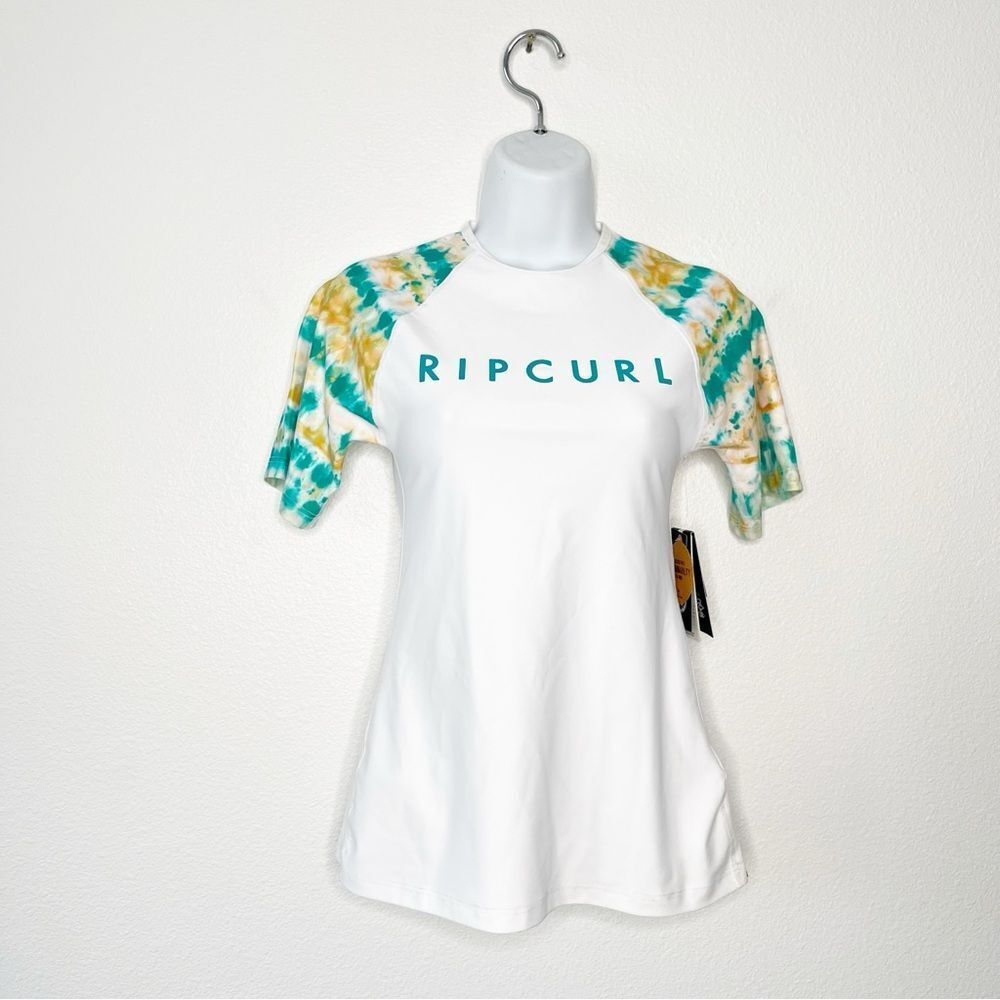 NWT Rip Curl Summer Breeze Relaxed Short Sleeve Top Rashguard Resortwear XS